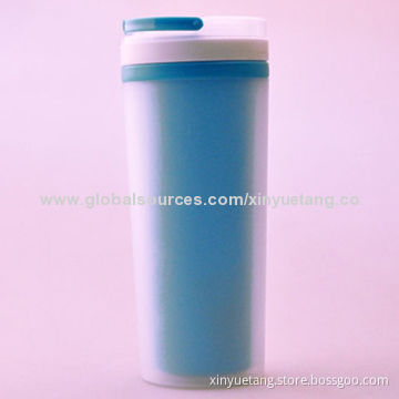 400mL promotional double wall mug of plastic saleNew